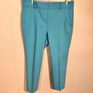 J. Crew Teal Tollegno Wool Ankle Pants